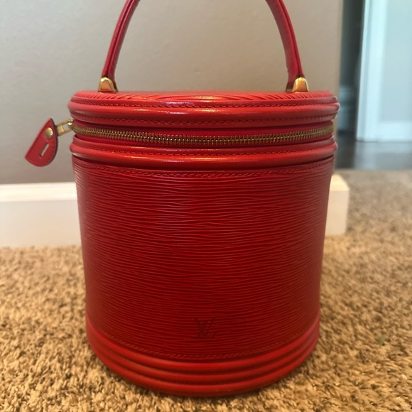 Louis Vuitton Handbags - Louis Vuitton Red Epi Leather Cannes Bucket Bag with Top Handle